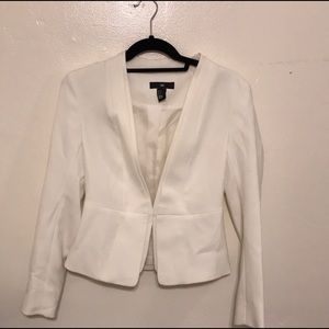 H&M white blazer